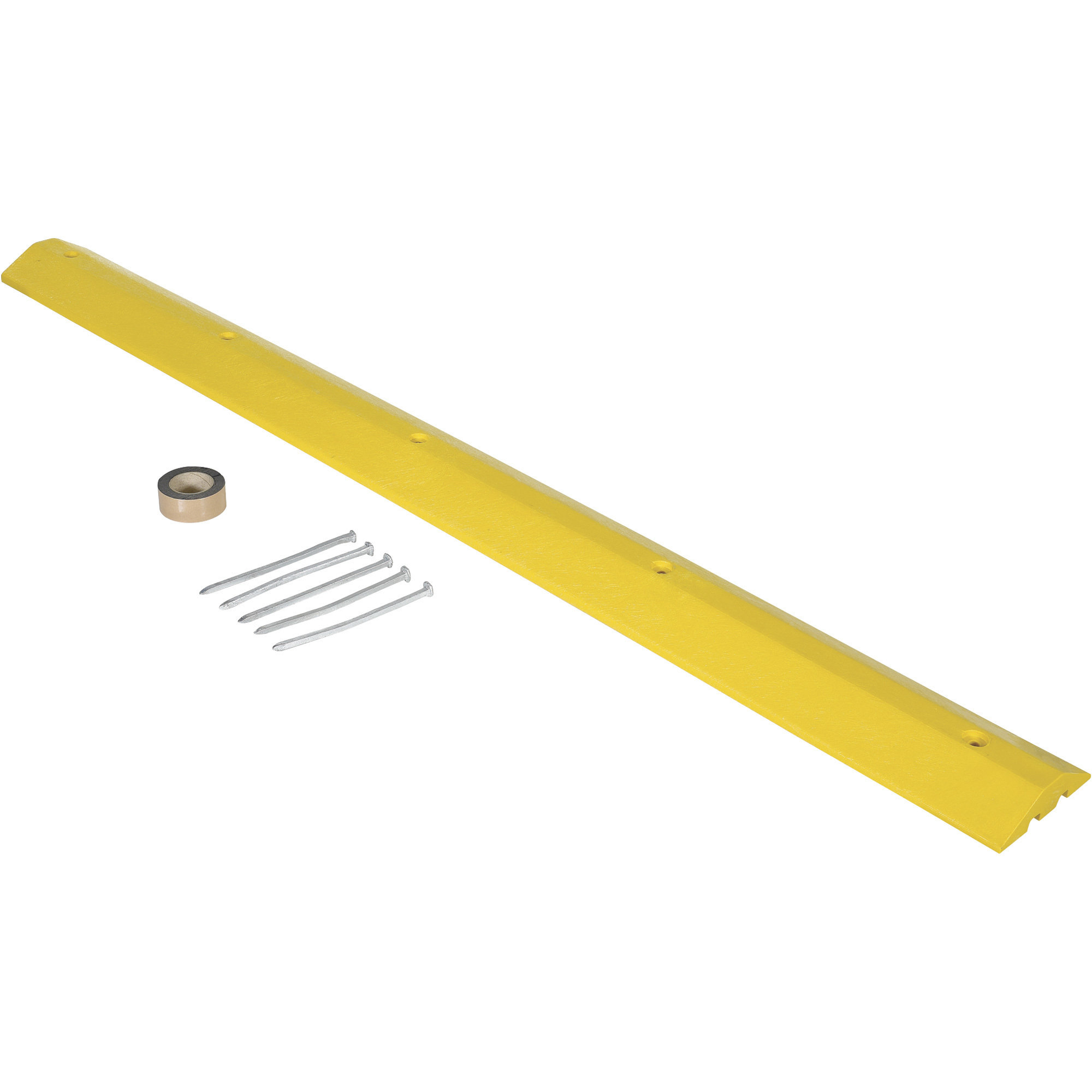 Vestil Speed Bump - 106in.L x 10in.W x 2in.H, Yellow, For Asphalt, Model# SBA-108